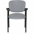 United Chair Co Guest Chair, w/Arms, 24-3/4inx23inx32-3/4in, Navy Fabric/BK, 2PK UNCBR32CP07DP